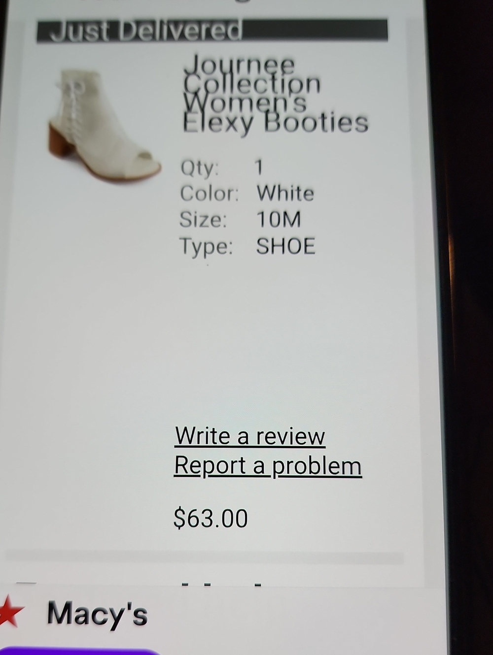 Journee Collection White Lace-Up Peep-Toe Booties